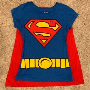 Superman shirt with Velcro cape
